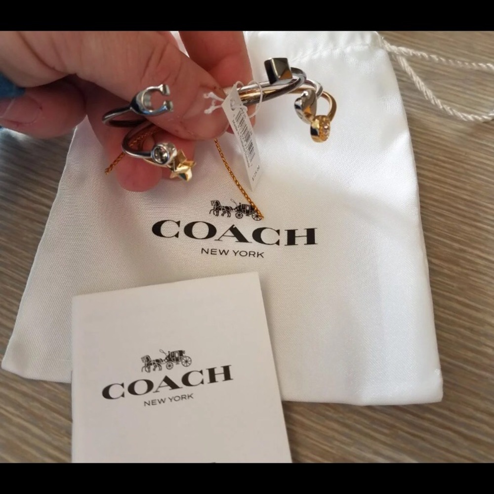 3 coach bracelets adjustable NWT